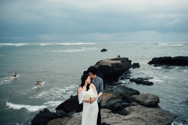 pre wedding photo in canggu beach